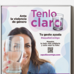 Cartel campaña "Ante la violencia de género... Tenlo claro"